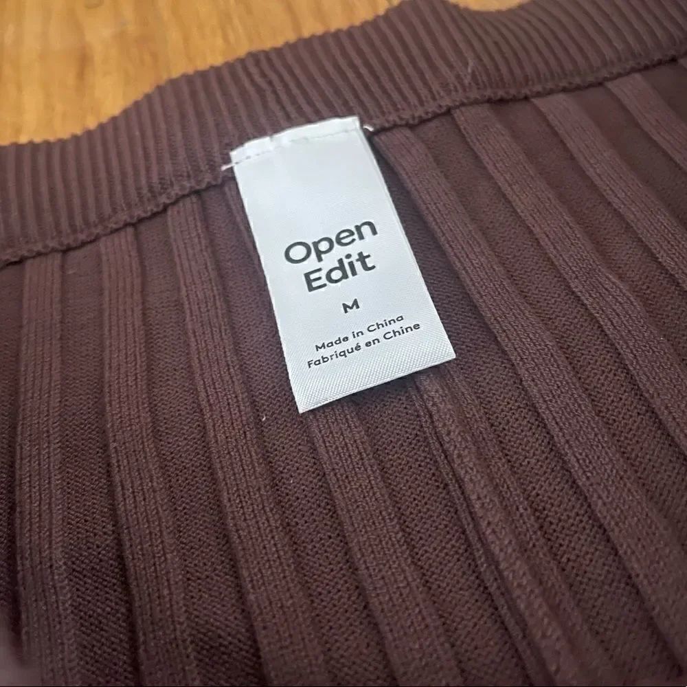 open edit | High Waist Sweater Pants - Picture 3 of 4